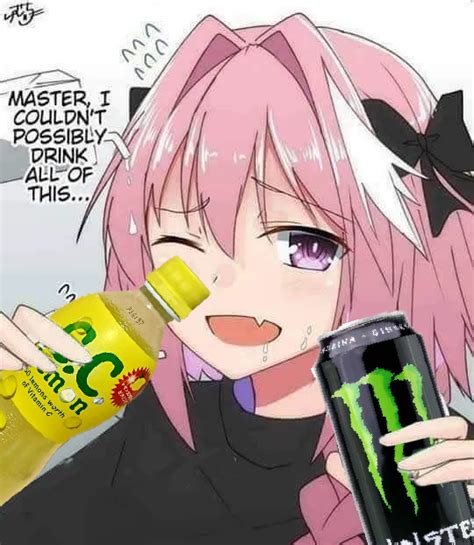 Astolfo Monster Energy Meme